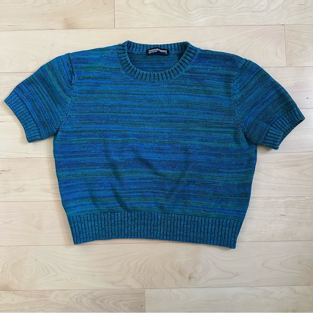 American Apparel Mélange Sweater Crop Top